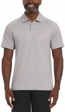 Hurley Men's Ultra Soft Stretch Moisture Wicking Performance Polo, Gray, M