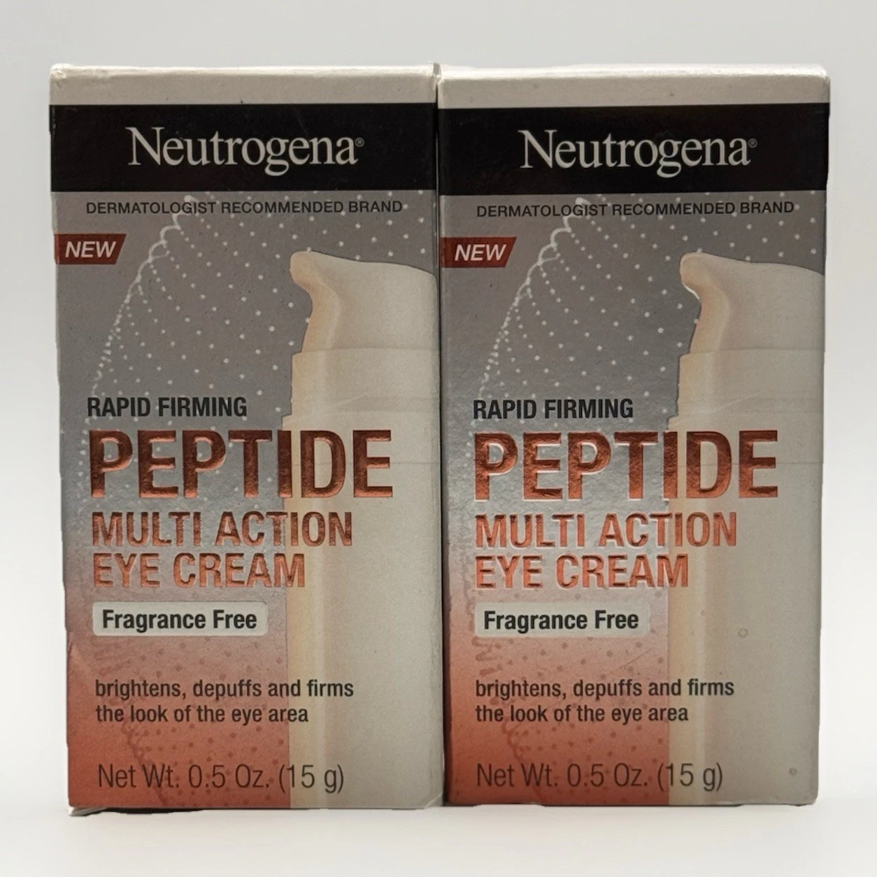 2 neutrogena rapid firming peptide multi-action eye cream fragrance free 0.5oz