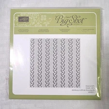 Stampin Up! CABLE KNIT DYNAMIC IMPRESSIONS Embossing Folder - Brand New!
