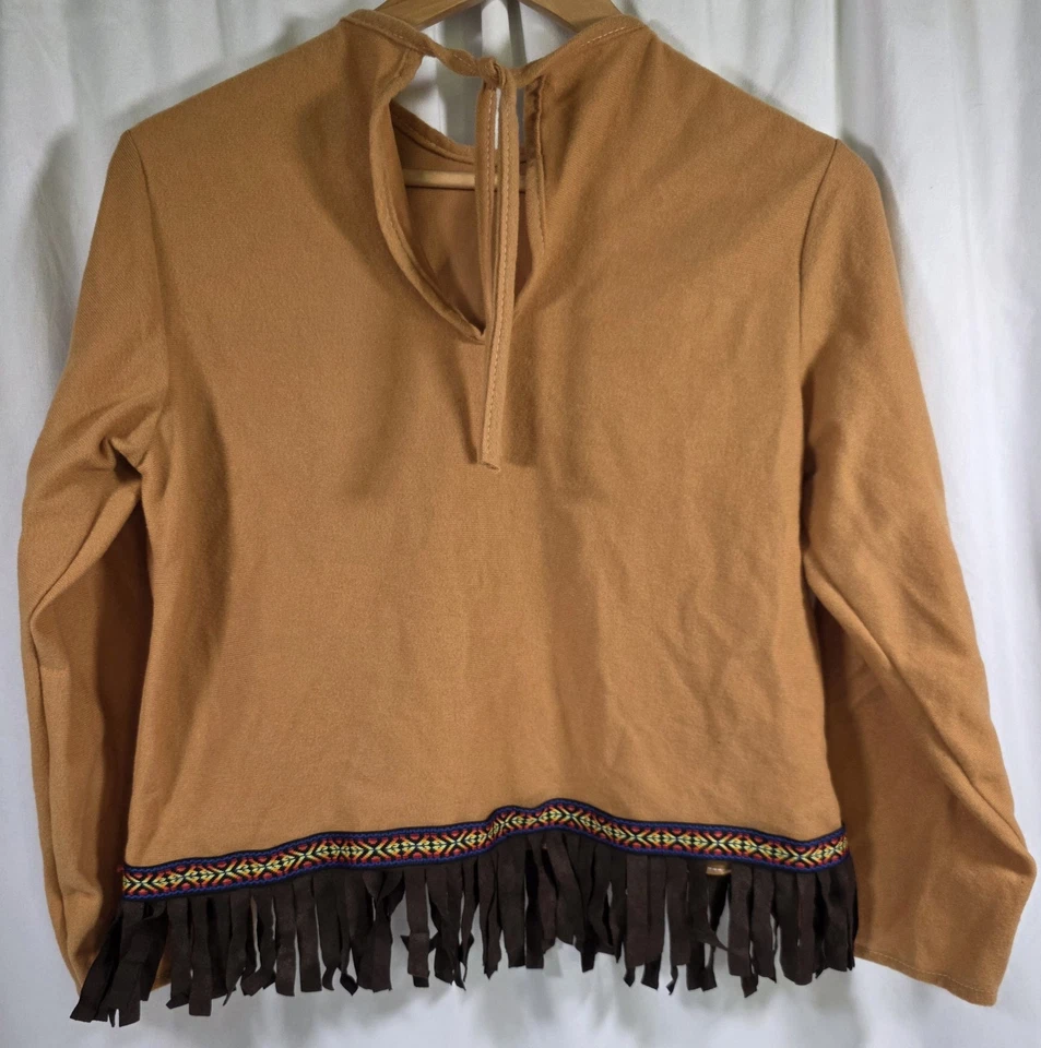 Disfraz Top Vintage Rubíes Indio Flecos Para Niños Talla Grande Hecho en EE. UU. Foto 2 de 4