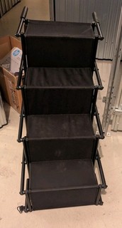 Hundetreppe Tiertreppe Haustiertreppe Hundestufe faltbar / klappbar aus Stoff