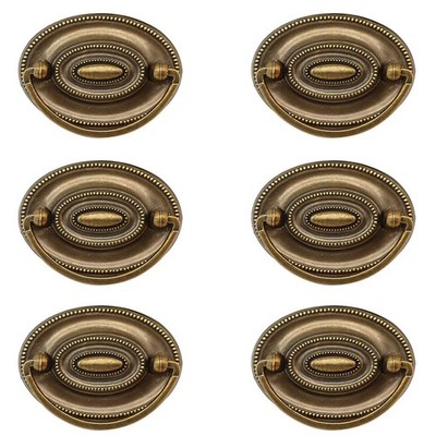 RR-RUOSHUI Ring Pull Cabinet Pulls Drawer Handle for Dresser Bronze 
