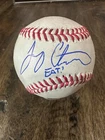 Joey Chestnut Autographed Game Used OMLB Baseball EAT inscription HOT DOG