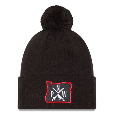 #ad Portland Trail Blazers New Era 2024 25 City Edition Cuffed Knit Hat Beanie Pom $86.99