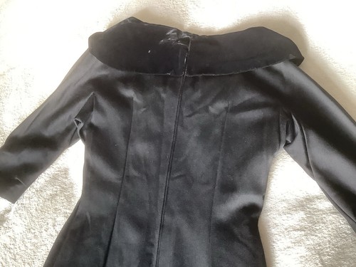 Vintage Clevaline LONDON. ladies’ Black Cocktail/party dress. Estimate Sz 12 - Picture 12 of 18