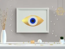 MATI Evil Eye Foil Print