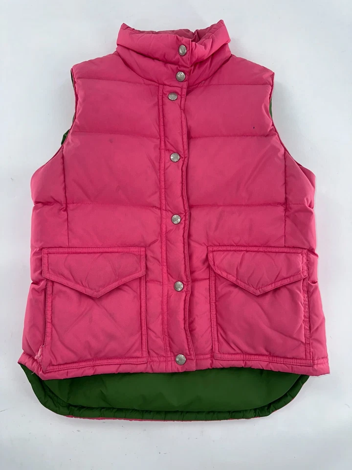 J. Crew Full Zip Puffer Vest Women’s XS Pink 100% Nylon YGI B5-9 - Image 2 of 4
