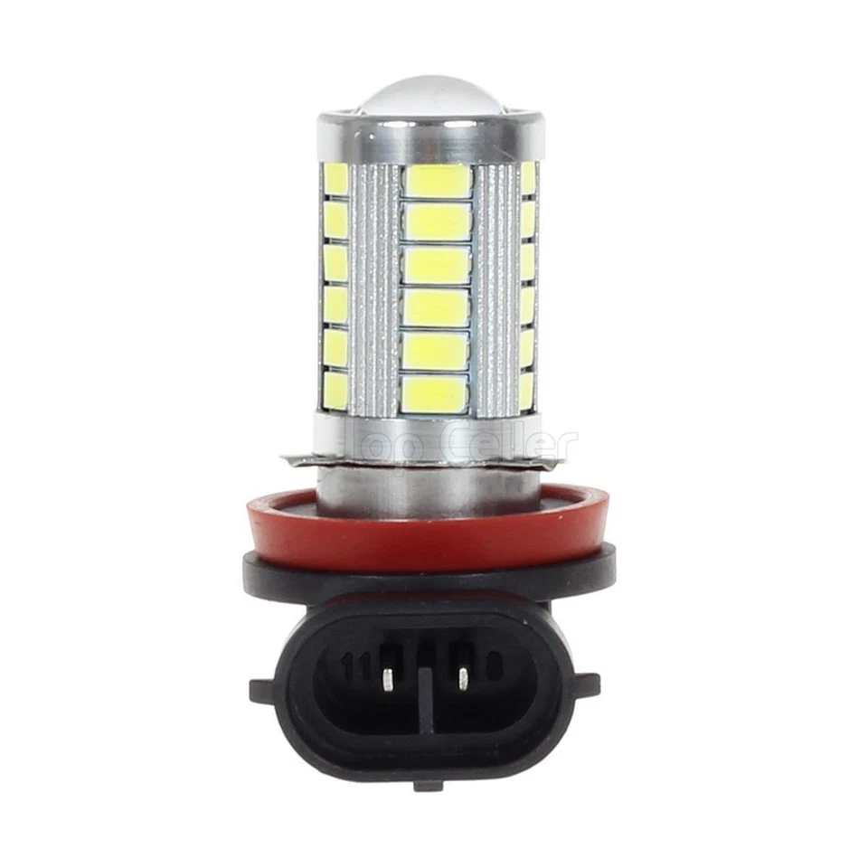 Lente projetor luz de direção 1X H8 H11 H9 branca 6000k 33-5730 chip neblina - Imagem 2 de 4