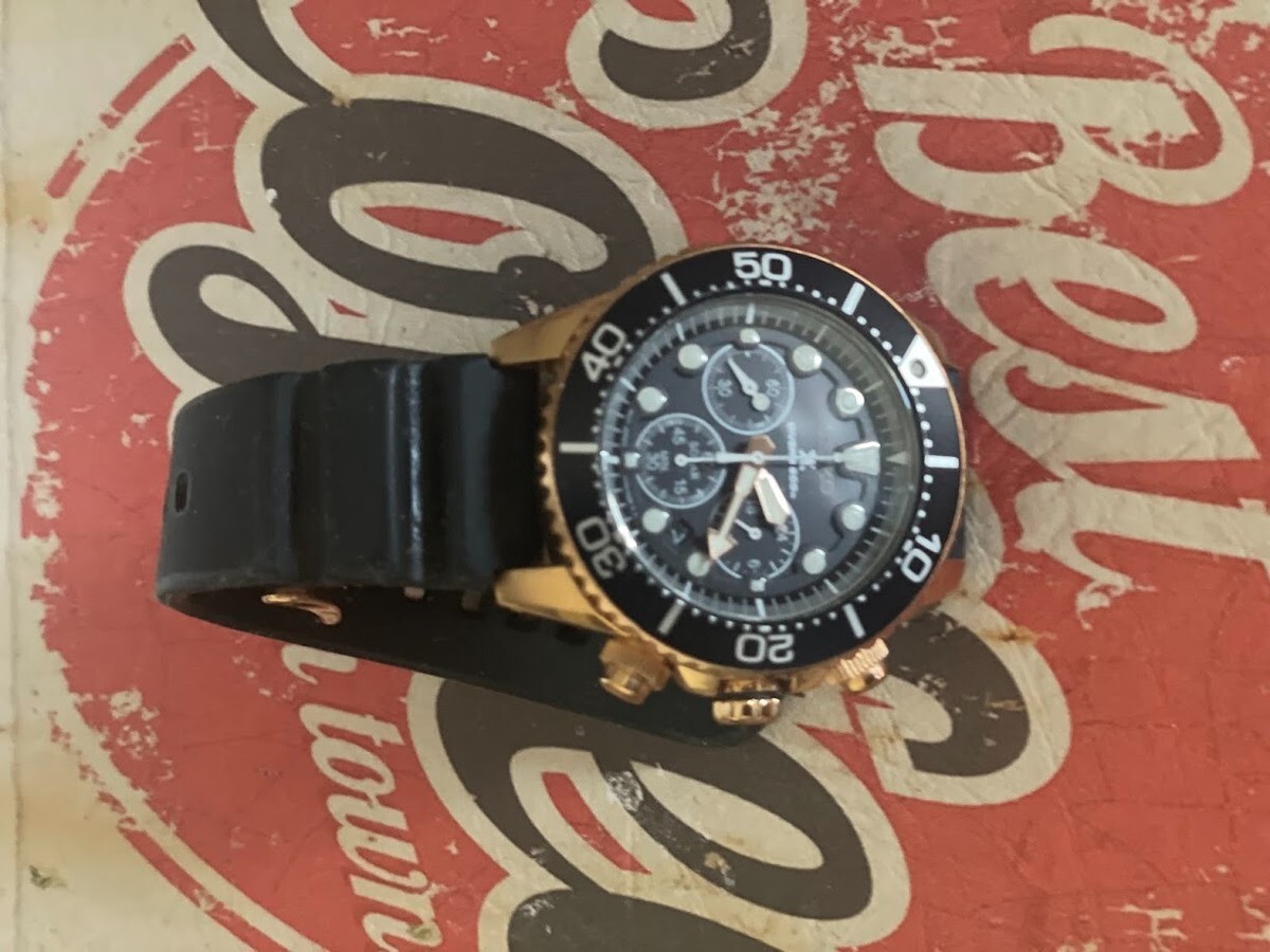 Seiko Prospex V175-0AD0 Chronograph Divers 200M Black Gold Seiko Prospex V175-0AD0 Chronograph Divers 200M Black Gold