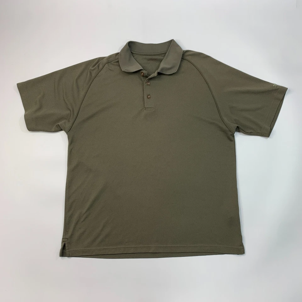 Рубашка поло Slazenger Performance мужская L большая коричневая с коротким рукавом текстурированное плетение - Изображение 2 из 4