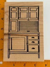 Hoosier Cabinet Rubber Stamp by Rubber Remedies