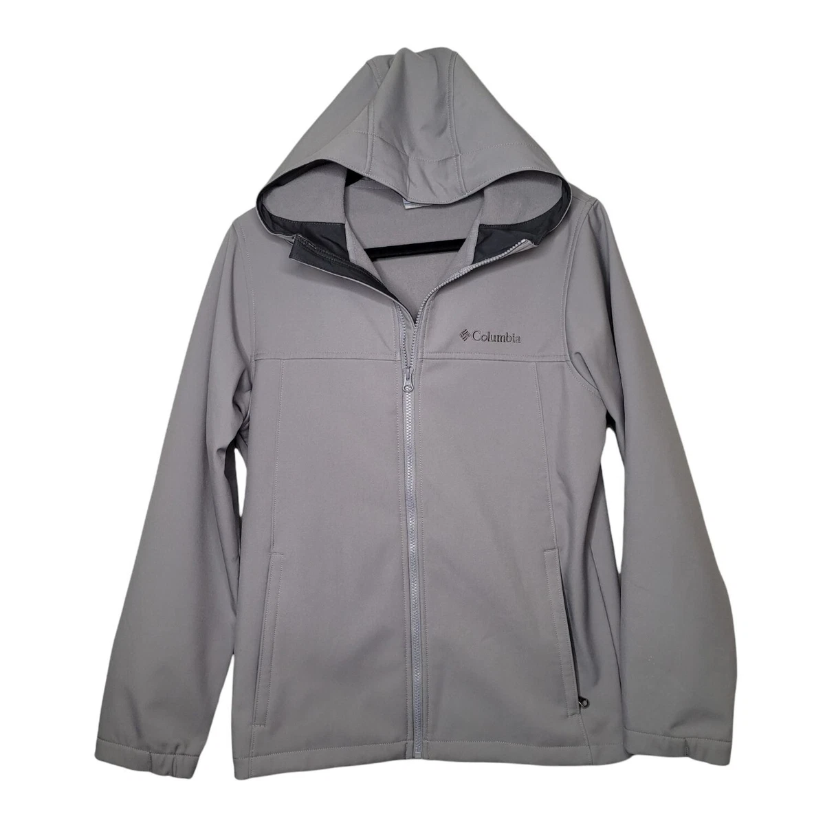 Columbia softshell zip online through hooded jacket