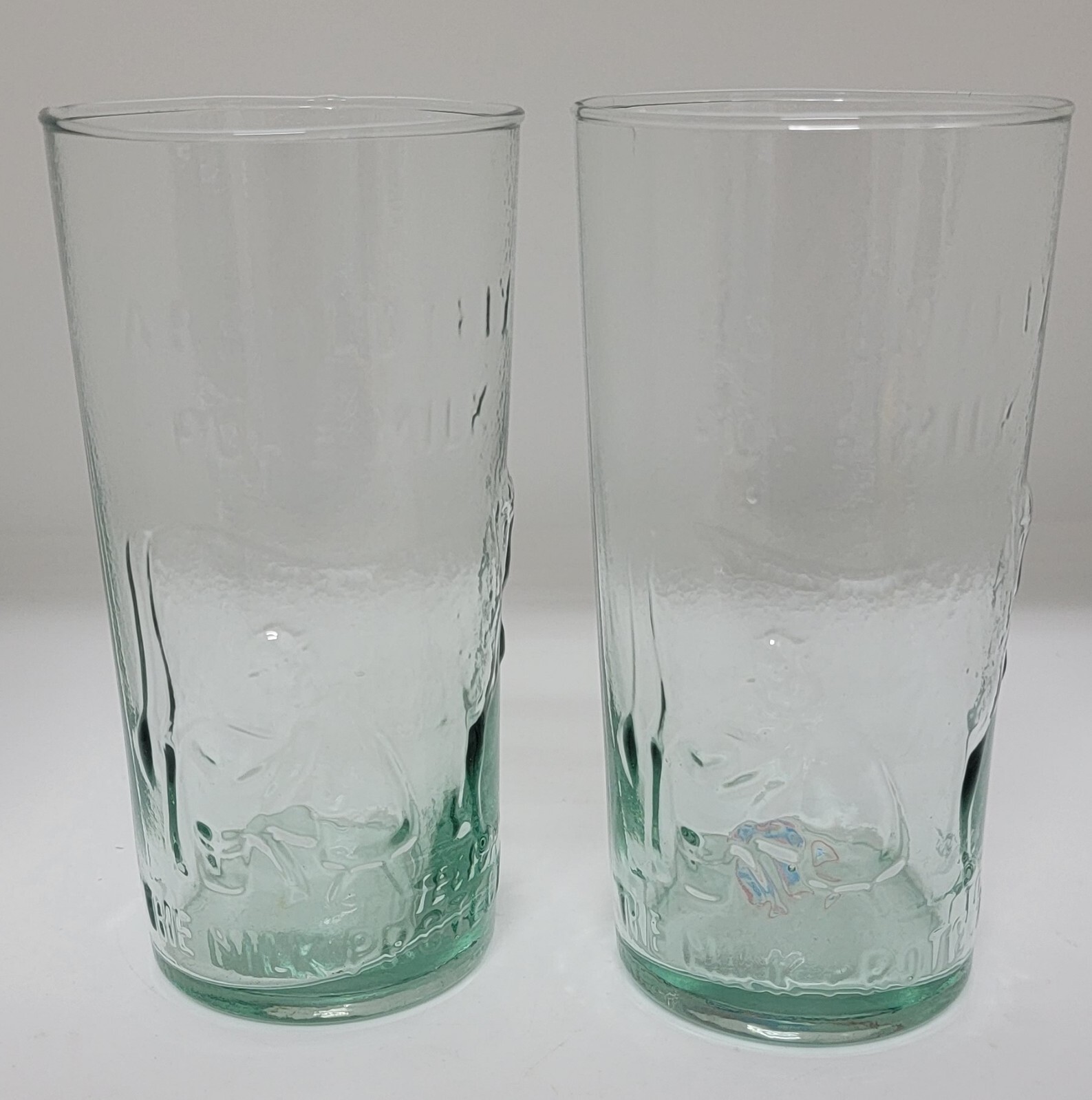 Absolutely Pure Milk Green Tinted Glass Tumblers Set Of 2 eBay