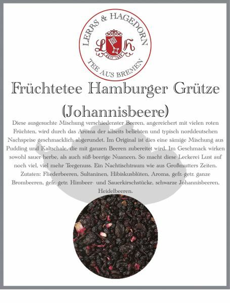 Früchtetee Hamburger Grütze 1 kg - Johannisbeere