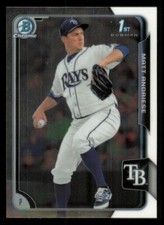 2015 Bowman Chrome Prospects Matt Andriese Tampa Bay Rays #BCP67