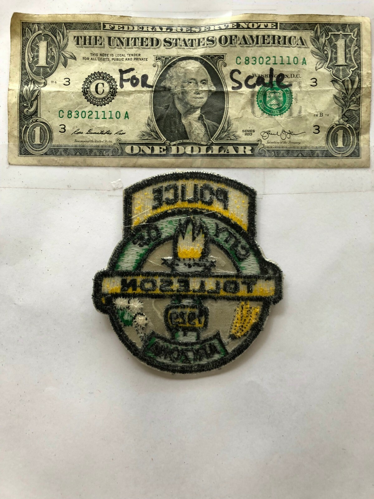 Rarer Tolleson Arizona Police Patch unsewn mint condition eBay