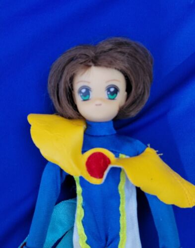 Cardcaptor Sakura 8" giętka modna lalka niebieski kostium wojownika - Zdjęcie 1 z 5