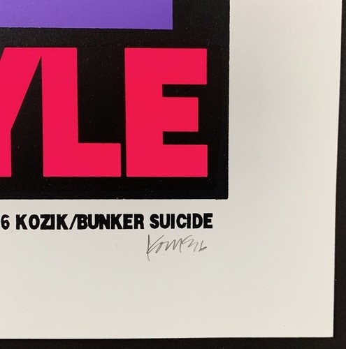 Love American Style POSTER Nixon Blue Version Silkscreen 1996 Signed Kozik Mint! - Picture 3 of 3