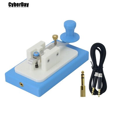 HAM SPACE MK-02 CW Key 3D-Printed Mini Manual Key Radio Accessory + Adapter