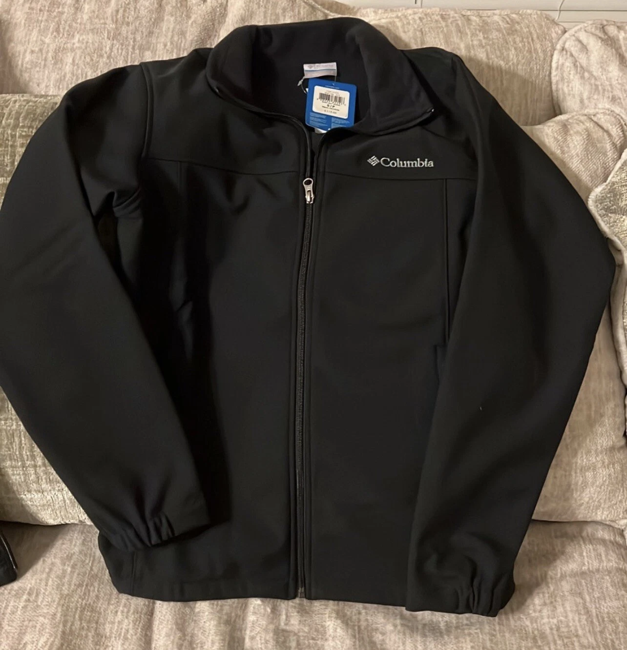Columbia Men's Bowen Lake Softshell Black Jacket Coat NWT $115 | Size Small