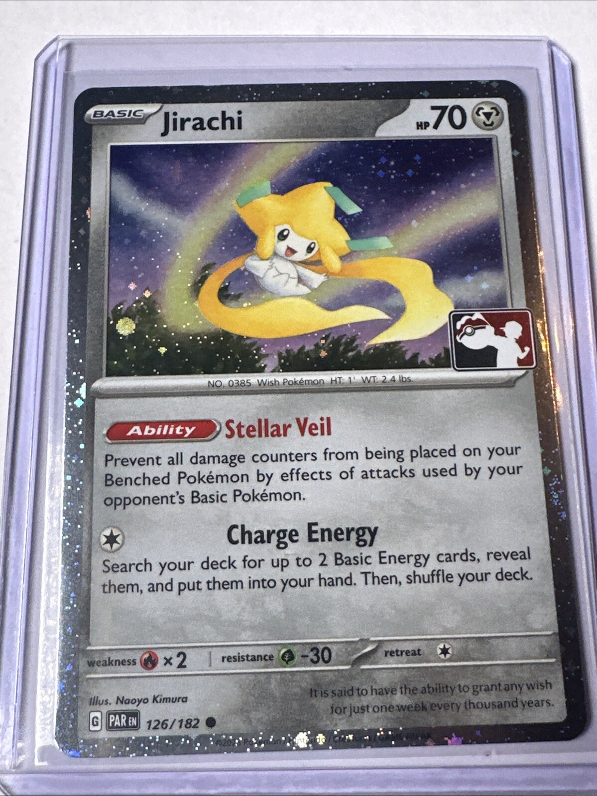 Jirachi Holo Pokemon Prize Pack Series 5 Promo Pokemon Card Play! Stamp 126/182