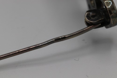 Spilla Vintage In ARGENTO 800 Punzonata G1 Alta Qualità 51,5 mm - Foto 6 di 7