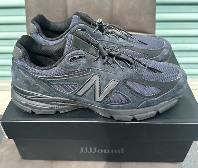 New Balance 990v4 MiUSA x JJJJound “Black/Navy” - Size 11