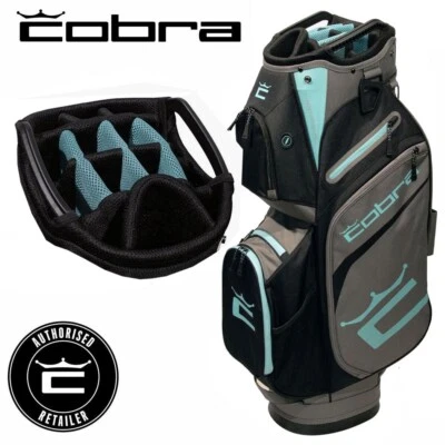Cobra Signature Damen 14-WEGE Golf Cart Bag grau inkl./wasserdichtem Reißverschluss - NEU! 2025