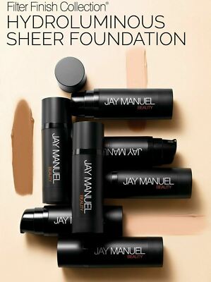 JAY MANUEL Beauty Filter Finish HYDROLUMINOUS Sheer Liquid Foundation U PICK New