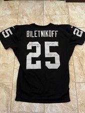 Authentic 90’s  Biletnikoff Auto  Nike Jersey Size 42  RAIDERS Berlin Game Cut