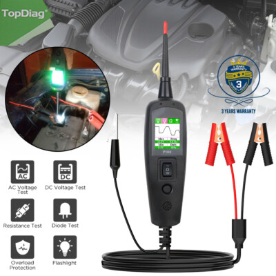 #ad Topdiag P100 Power Detection 12 24V Power Probe Circuit System Diagnostic Tool $35.00