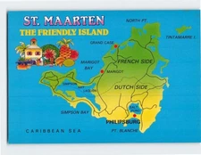 Postcard Sint Maarten The Friendly Island