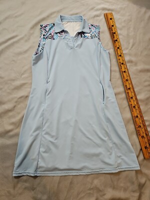 Jack Smith Quick Dry Golf Tennis Dress Lt. Blue,  Med. Pockets-Free Shipping!