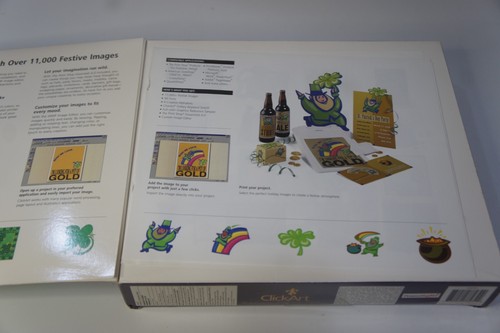 PC Big Box Broderbund Deluxe PrintShop Essentials ClickArt Celebrations Holidays - Picture 6 of 11