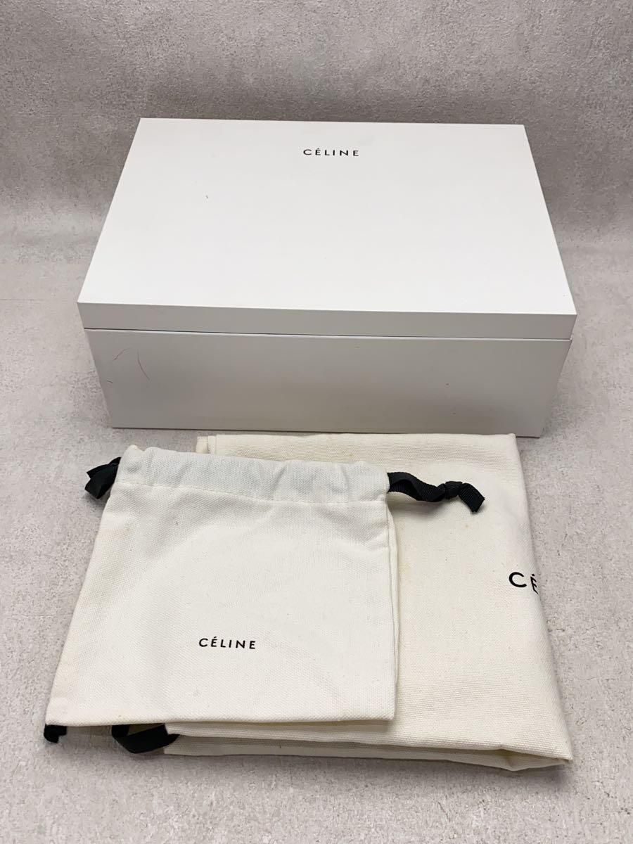 CELINE Shoulder Bag Classic Box Enamel White Slightly Stain CELINE Shoulder Bag Classic Box Enamel White Slightly Stain