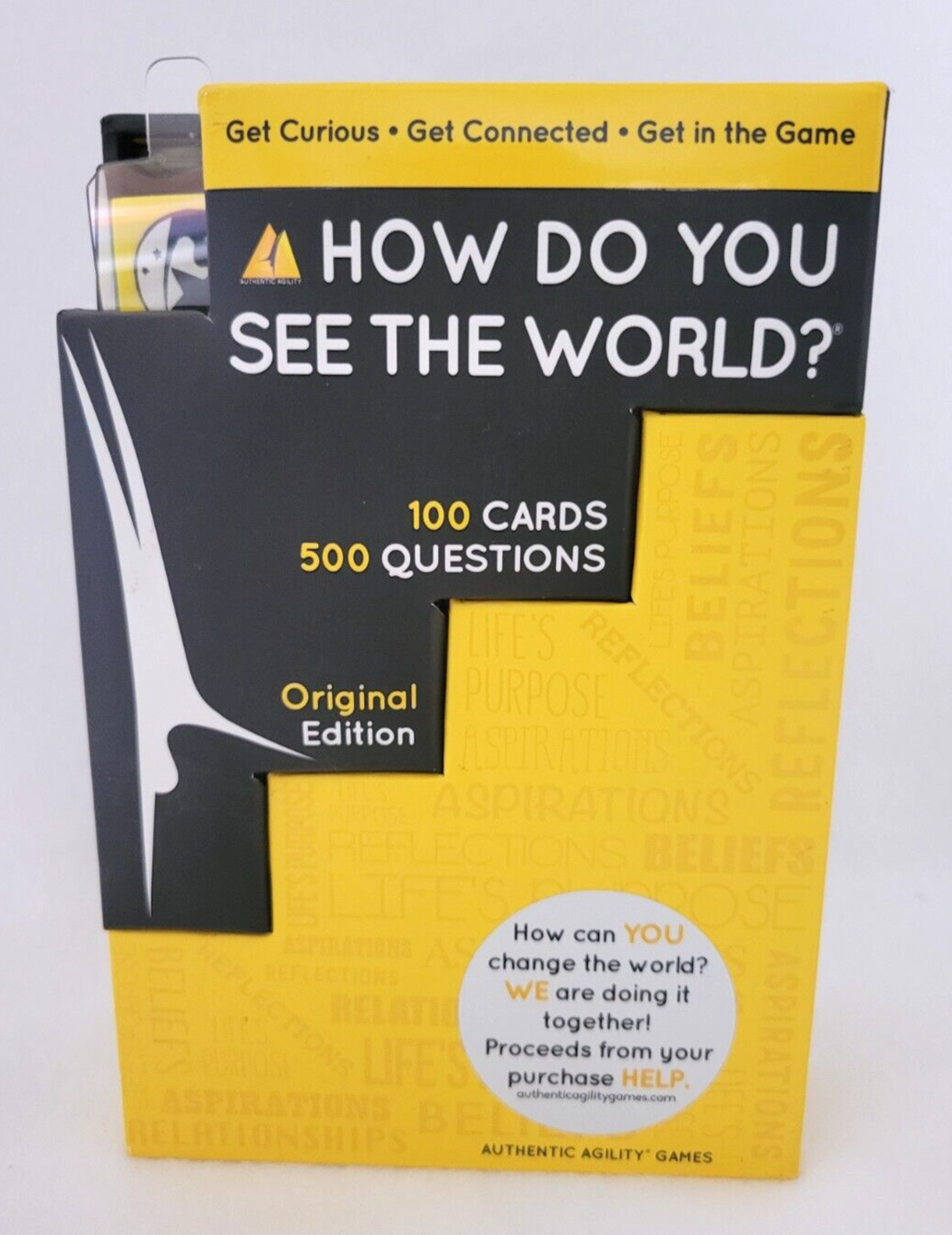 Authentic Agility How Do You See The World? Conversation Card Game Family NEW