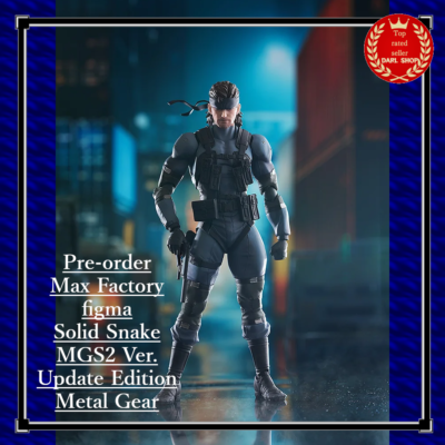 Pre-order Max Factory figma Solid Snake MGS2 Ver. Update Edition