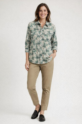 Sutton Collection Vintage Button Up Women's Large Granny Core Cottage Core