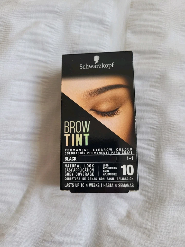 Schwarzkopf Brow Tint - Professional Formula Eyebrow Dye Brow Tinting X3 Black - Image 3 of 3