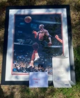 Michael Jordan Chicago Bulls Autographed Upper Deck Original Framed Photo