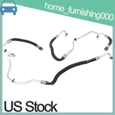 2pcs Engine Oil Cooler Line Hose Pipe Inlet & Outlet For BMW 535i 640i 740i N55