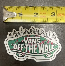 Vans Off The Wall Skateboard Decal Sticker 3 1/4 Brand New