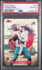 Marketplace image: 2025 Topps Finest - Uncommon Quinn Ewers #107 SuperFractor /1 (RC)