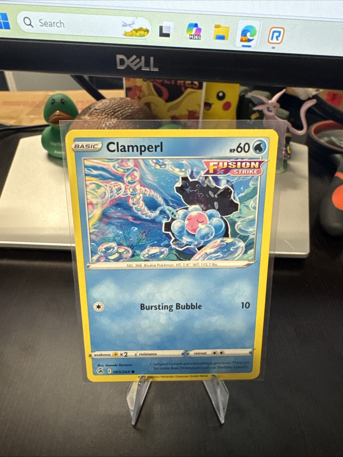 Clamperl Common Pokémon TCG Fusion Strike 65/264 Free Ship
