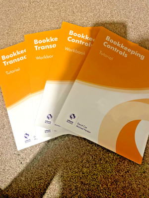 4 x Osborne Book keeping Transaction and Control Tutorial Work books