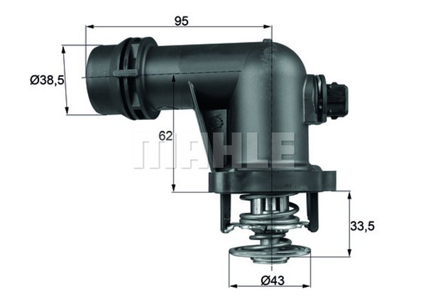 Behr Thermostat KüHlmittel TM 15 105 FüR BMW E46 E36 Z3 E60 3Er Touring Roadster-image
