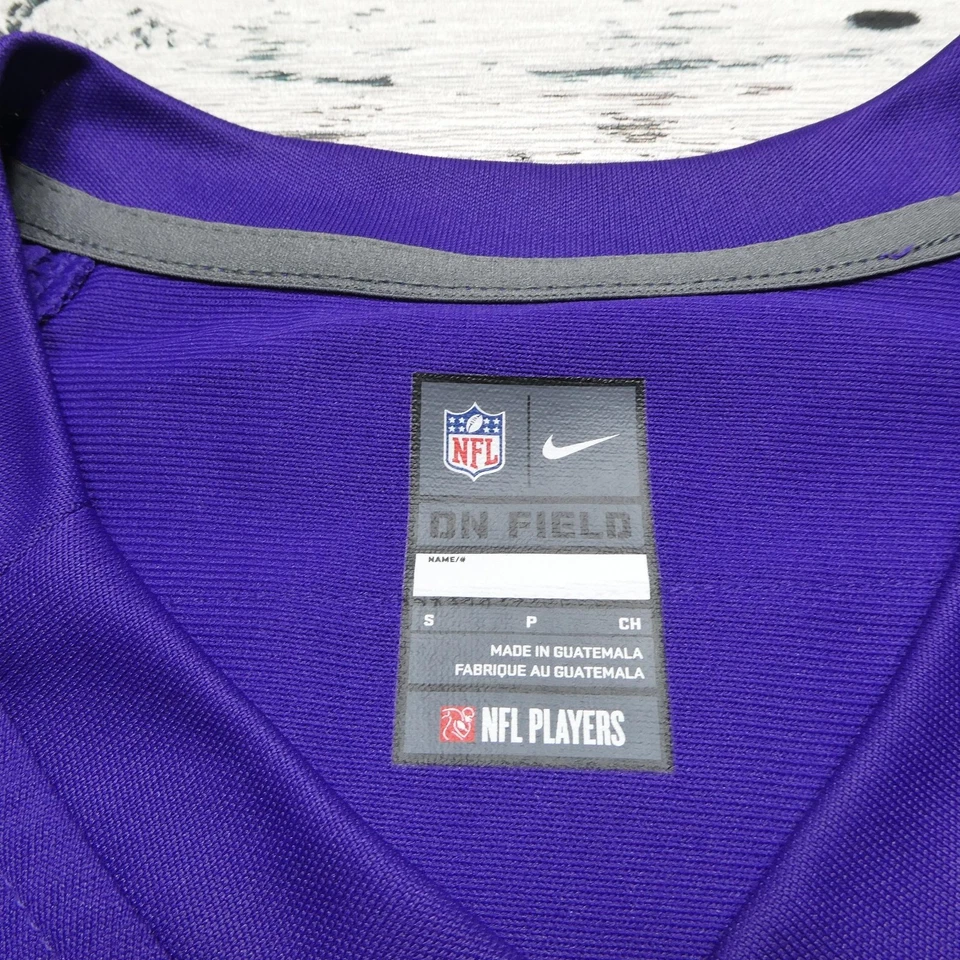 Camiseta de fútbol americano Minnesota Vikings para mujer pequeña NFL Nike Adrian Peterson 28 Foto 3 de 4