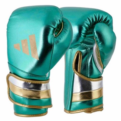 adidas Boxhandschuhe Speed 500 green/gold Microfibre - boxing - glove