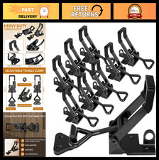 8-Pack Heavy Duty Toggle Clamps, 1320lbs Adjustable Quick Release Latch Set for