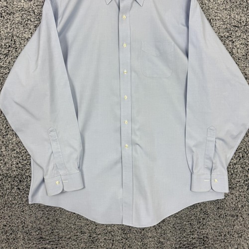Brooks Brothers Hemd Herren 2XL 18-36 Blau Oxford Traditional Bügelfrei Supima XXL - Bild 5 von 12
